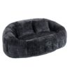 High Back Durable Comfort Bean Bag Sofa Couch For Adults And Kids - Black - Image 16
