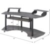 Eleazar - Music Recording Studio Desk Wood - Black Oak - Image 7