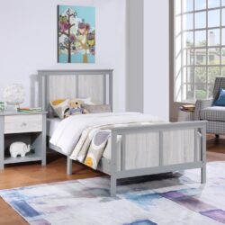 Connelly - Reversible Panel Twin Bed - Gray / Rockport Gray