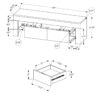 TV Stand, Console, Media Entertainment Center, Storage Cabinet, Glossy Contemporary & Modern - White - Image 11