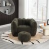 Soft Bean Bag Chair With High Resilient Foam (Chips) - Olive Green - Image 19