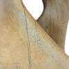 Mgo Twist Shape Side Table With Wood - Like Texture - Natural - Image 9