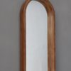 Decorative Rubber Frame Mirror With Elongated Oval Frame - Brown - Image 4