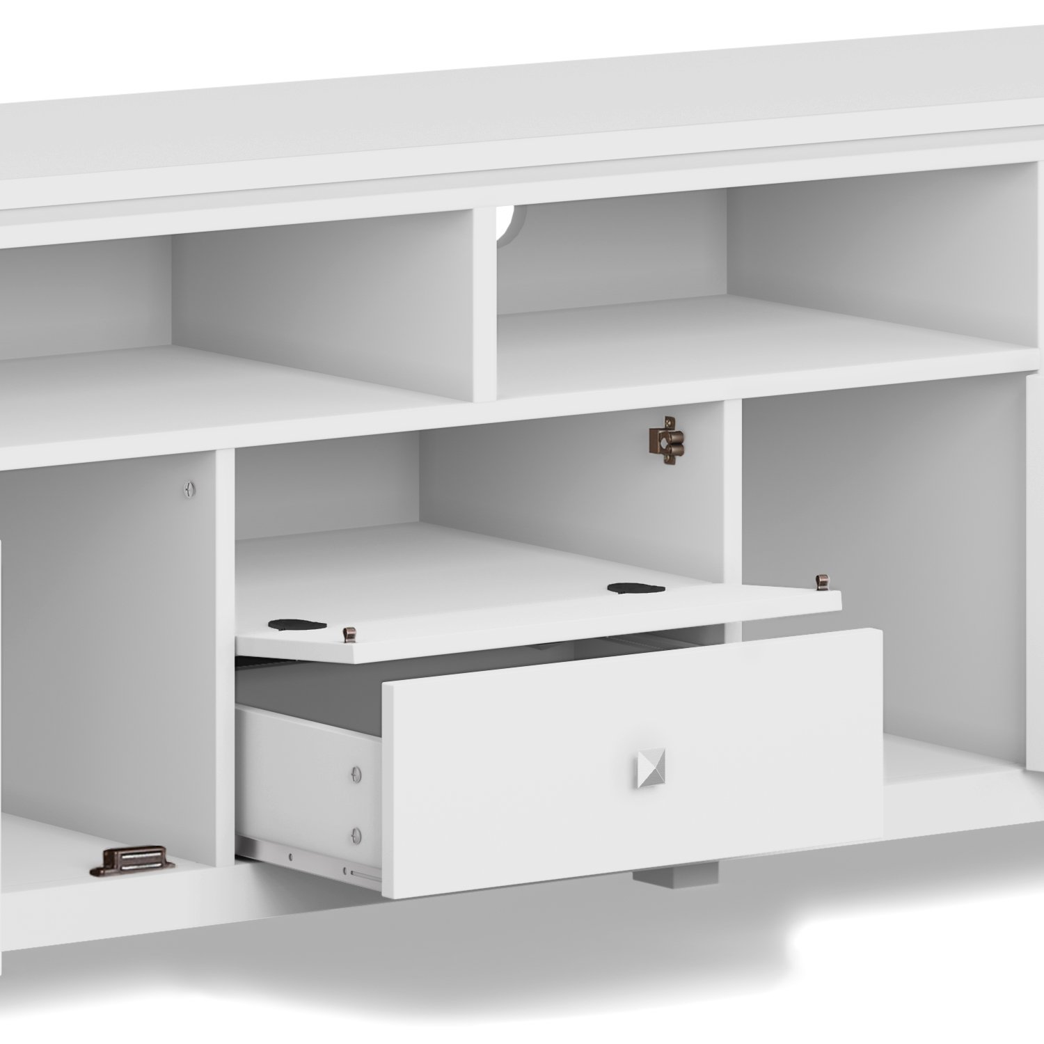 Cosmopolitan - Wide TV Media Stand - White - Image 5