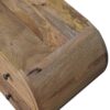 Circular Media Unit With 2 Open Slots - Oak - Image 9