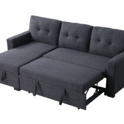 Elegant Storage Sofa - Dark Gray