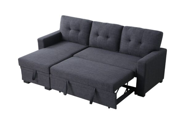 Elegant Storage Sofa - Dark Gray