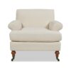 Alana Lawson - Accent Arm Chair Metal Casters - Light Beige - Image 8