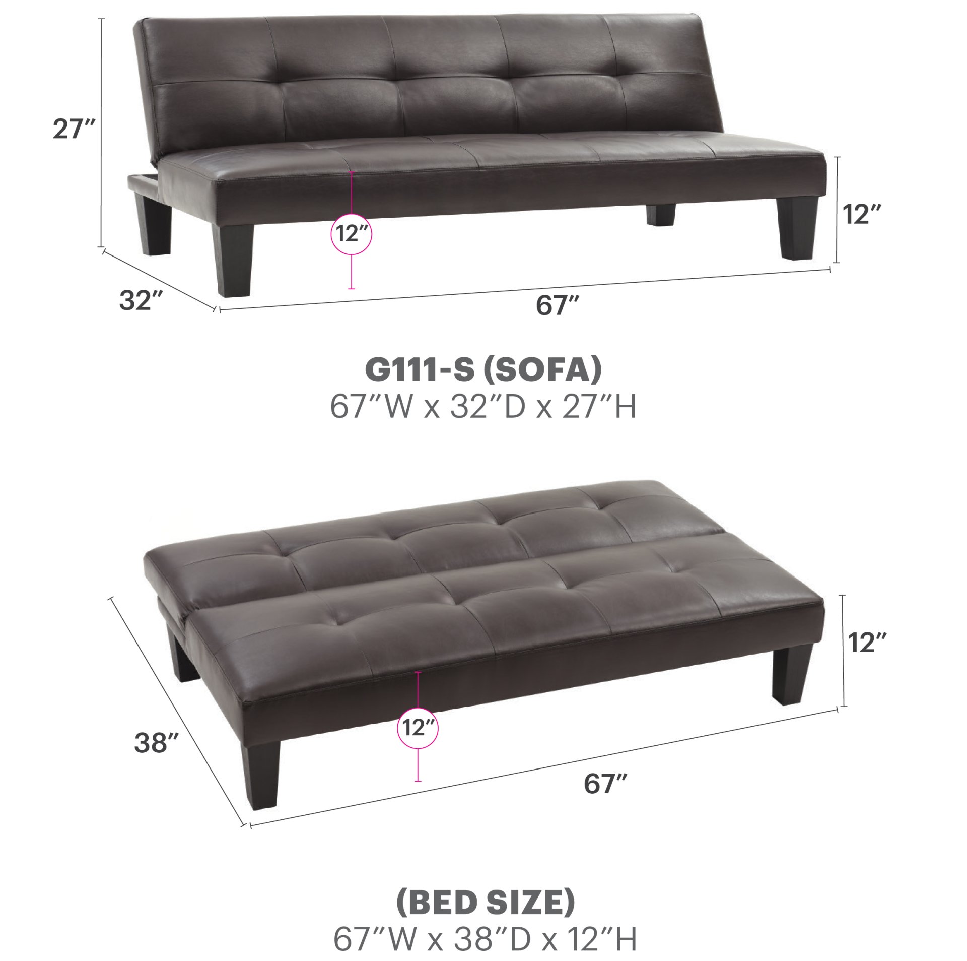 Alan - Sofa Bed - Cappuccino - Image 5