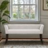 Welburn - Upholstered Bench - Cream - Image 2