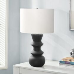 Lighting, Ceramic, Contemporary - Black