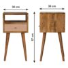 Mini Blush Hand Painted Bedside Table - Blush - Image 15