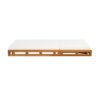 Premium Acacia Wood Lounge Chaise Set With Water Resistant Cushions, Adjustable Recline - Cream / Teak - Image 15