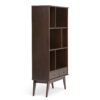 Draper - Mid Century Wide Bookcase And Storage Unit - Medium Auburn Brown - Image 4