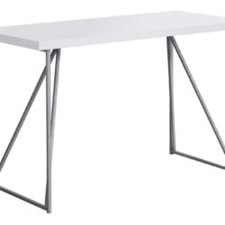 Computer Desk For Home Office Laptop, Contemporary & Modern - White