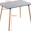 Table, Dining Table, Office Table, Coffee Table - Matte Black - Image 9