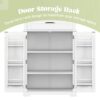 Bathroom Storage Cabinet With Multi Functional Storage Space, Drawer With Slide Rails, Adjustable Shelf - White - Image 9