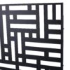 Outdoor / Indoor Privacy Screen Metal Privacy Screen, Freestanding Decorative Privacy Screen For Deck Balcony - Black - Image 9