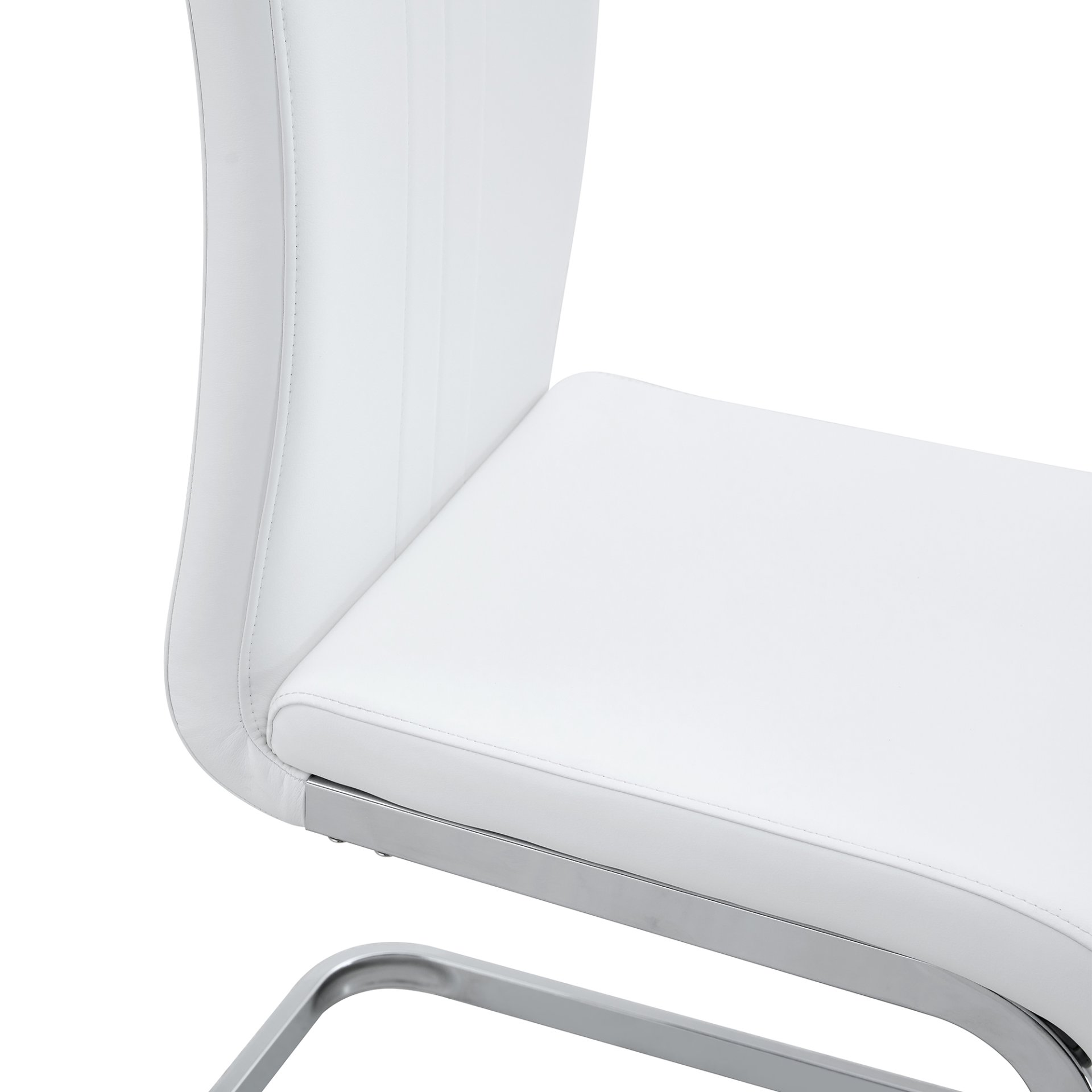 (Set of 4) Material Bow Shaped Chairs Adding Fashion To Minimalist And Contemporary Home Styles - White - Image 12