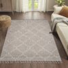 Guros - 4' X 6' Trellis Indoor / Outdoor Area Rug - Ivory - Image 2