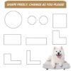 108.27" 16 Panels Heavy Duty Metal Playpen With Door, Dog Fence Pet Exercise Pen For Outdoor - Black - Image 8