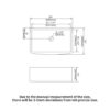 Sink 24" Apron Front Single Bowl With Arch Edge For Kitchen - White - Image 3
