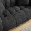 Cozy Beanbag Chair With High Resilience Foam Core For 2 - Black - Image 9