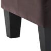 Elegant Casual Ottoman - Dark Brown - Image 5