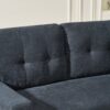 Sectional Sofa Bed L Shaped Sofa Couch Bed With USB Port, Reversible Sofa Couch Sleeper With Pull Out Bed, Chaise With Storage, For Living Room - Black - Image 10