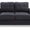Cozy Transitional Loveseat For Two - Black - Image 2