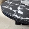Versatile Round Coffee Table For Various Interior Styles, Exhibiting Modern Minimalism And Nordic Charm - Black / Black White - Image 7