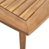 Modern Indoor Square Acacia Wood Dining Table With Toothpick Leg Design - Teak - Image 10