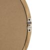 Oval Wall Mirror With Wood Frame, Farmhouse Wood Mirror For Bathroom Entryway Console Lean Against Wall - Brown - Image 10