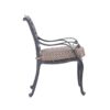Sparta - Modern Dining Arm Chair - Dupione Brown - Image 8