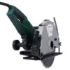 Portable Electric Corded Circular Concrete Saw 14" Wet / Dry Cutter 2600W Green Steel With Water Line & Guide Roller - Green - Image 8