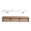 Contemporary Wall Mounted Bathroom Vanity With Dual Resin Sink And Soft Close Drawer - Imitative Oak - Image 18