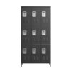9 Door Lockers With Lock For Secure Storage And - Black - Image 12