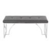 Constellation - Contemporary Bench - Silver / Gray - Image 4