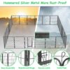Dog Playpen Foldable 24 Panels Dog Pe Height Pet Enclosure Dog Fence Outdoor With Lockable Door For Large / Medium / Small Dogs, Puppy Playpen, RV, Camping Pet Fence - Black - Image 4