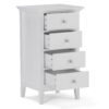 Acadian - Four Drawer Floor Storage Cabinet - Pure White - Image 7