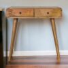 Curved Hallway Table - Oak - Image 10