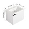 Modern Bathroom Vanity Sink Combo For Small Spaces - White - Image 3