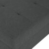Classic Fabric Ottoman With Birch Wood Legs And High Quality Foam Padding - Dark Gray - Image 8