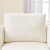 360° Swivel Chair With Upholstered Curved Design - Beige - Image 20
