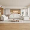 Cloud Sofa Set Couch For Living Room - Beige - Image 8
