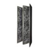 Room Divider, Herero 4 Panel Decorative Screen - Black - Image 6