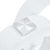 Contemporary Style Glass Top Coffee Table With White Base Suitable For Living Rooms And Lounge Areas - White - Image 15