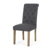 Contemporary Dining Chair (Set of 2) With Button Tufted Design - Charcoal - Image 6
