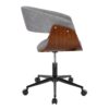 Vintage Mod - Mid-Century Modern Office Chair - Walnut / Light Gray - Image 2