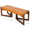 Riley - Bench - Brown / Rustic / Tan - Image 3